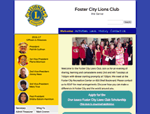 Tablet Screenshot of fostercitylions.com